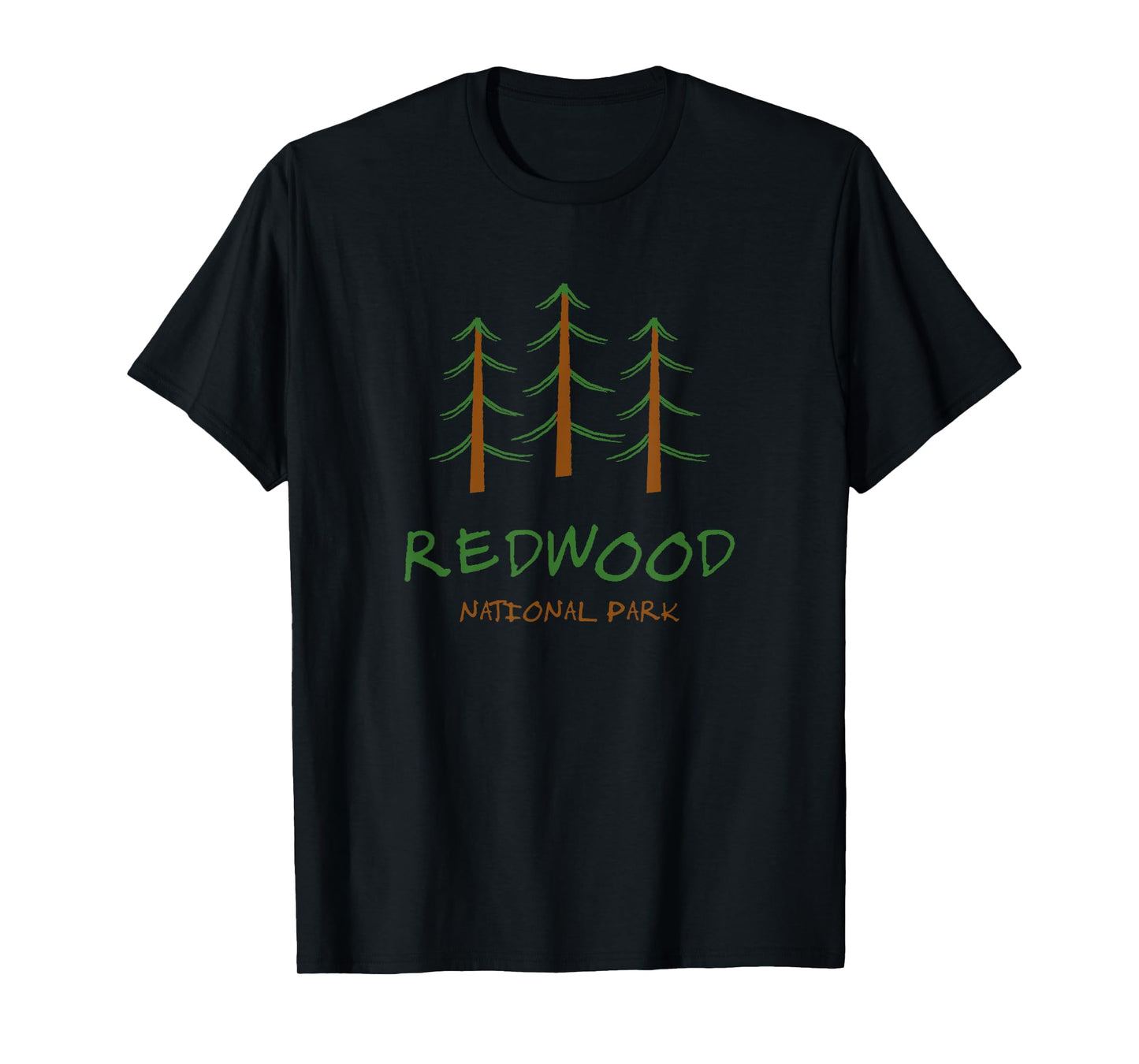 California - Redwood National Park - Minimalist Trees T-Shirt