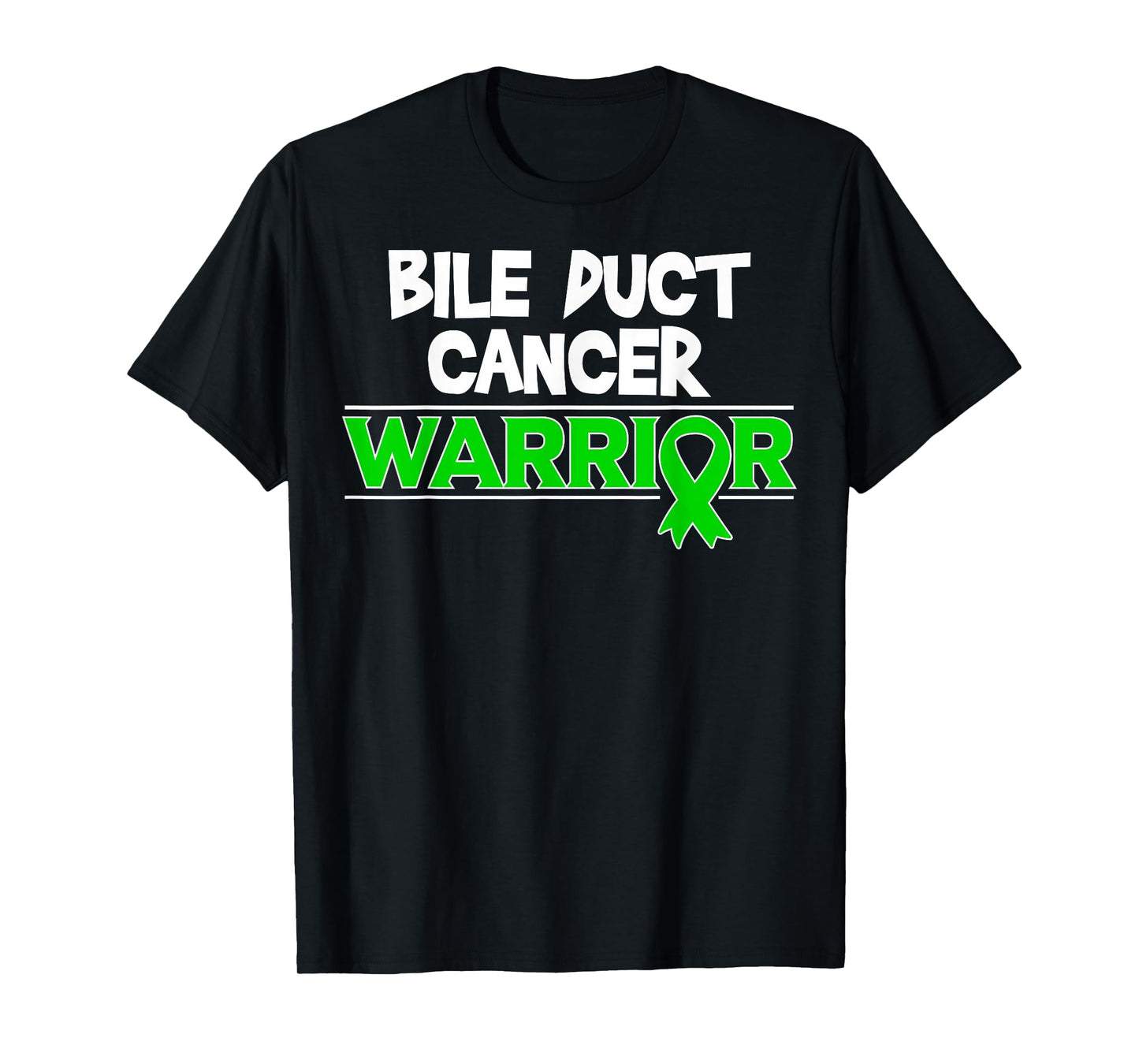 Bile Duct Cancer Awareness Gift Green Ribbon T-Shirt