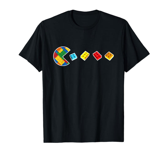 Funny Building Blocks Gamer Master Builder Brick Lover Kids T-Shirt