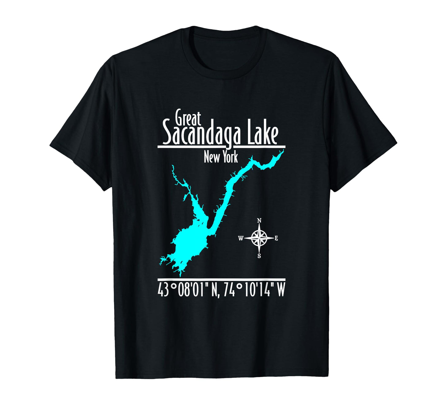 Modern Great Sacandaga Lake - New York T-Shirt