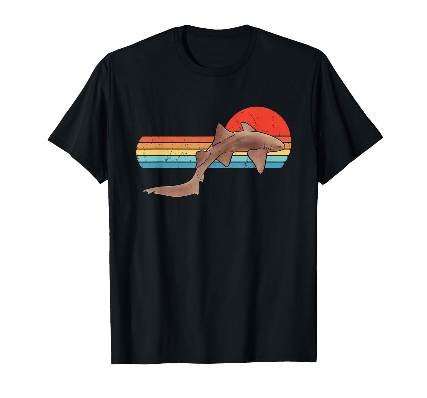 Nurse Shark Retro Sunset T-Shirt
