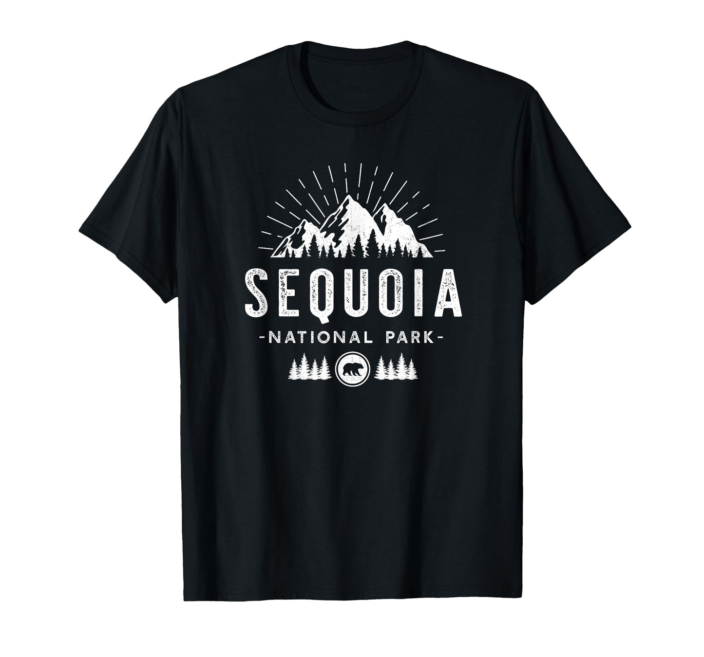 Sequoia National Park - Retro hiking vacation gift T-Shirt