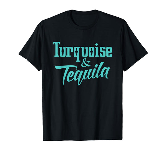 Cute Turquoise & Tequila Beautiful Aztec Inspired Design T-Shirt