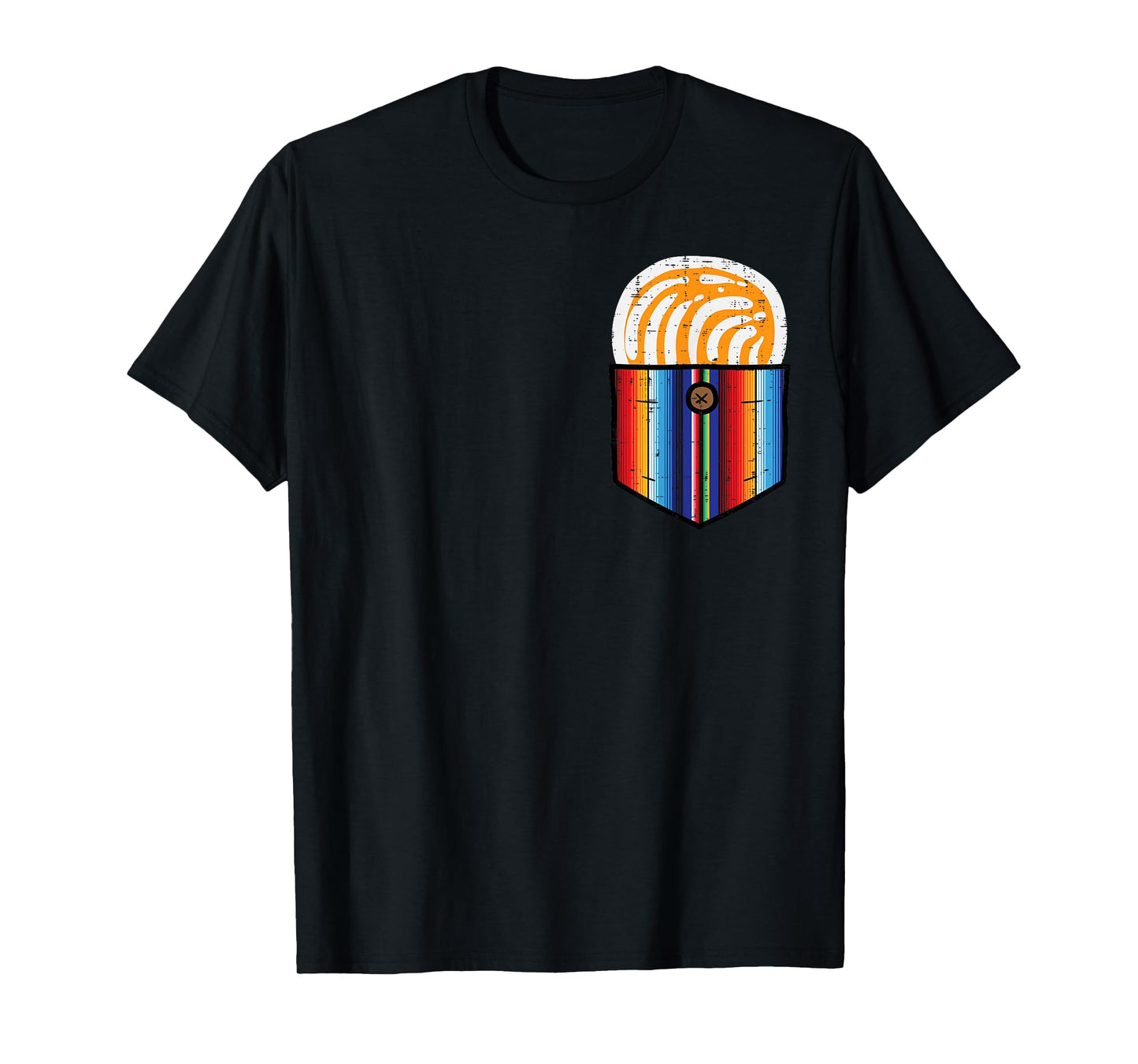 Conchas Serape Pocket Cinco De Mayo Mexican Fiesta Party T-Shirt