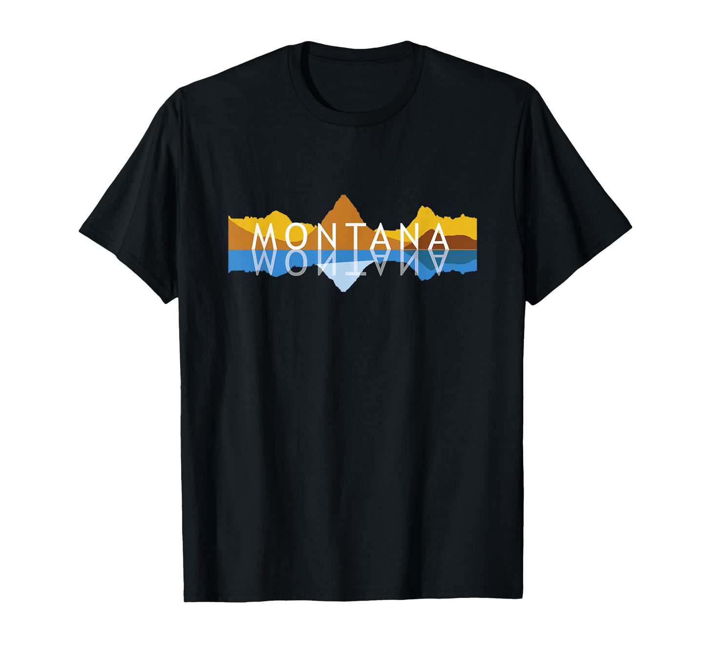 Montana Mountain Reflections - Mount Grinnell Souvenir T-Shirt