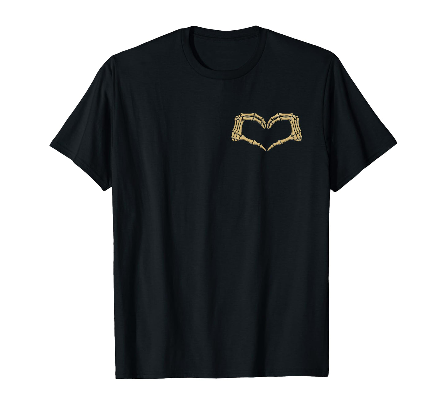 Vintage Skeleton Hands Heart Sign Halloween Costume T-Shirt