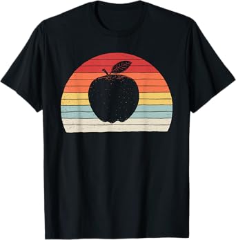 Vintage Retro Apple Fruit T-Shirt