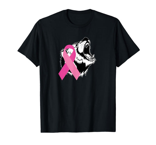 Bear Pink Breast Cancer Awareness T-Shirt