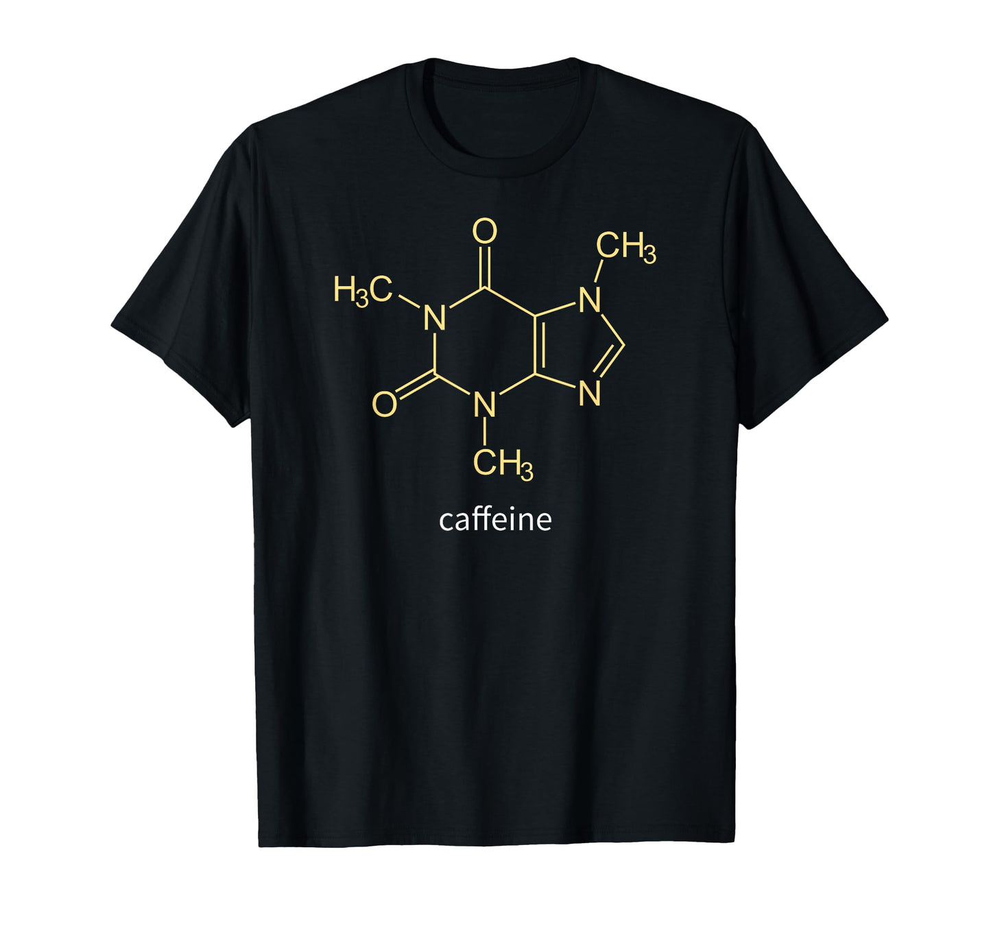 Caffeine Molecule Coffee Gift T-Shirt for Coffee Lovers T-Shirt
