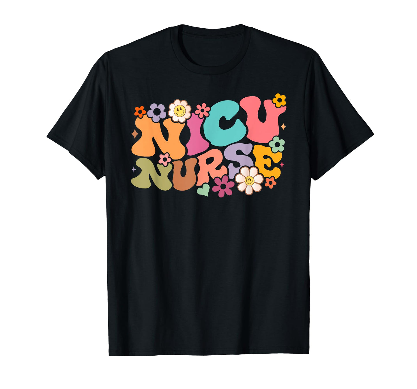 NICU Nurse ICU Groovy Nursing Neonatal Intensive Care Unit T-Shirt