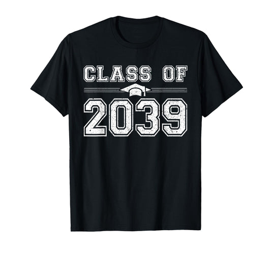 Class of 2039 Grow With Me Graduate 2039 First Day of School T-Shirt