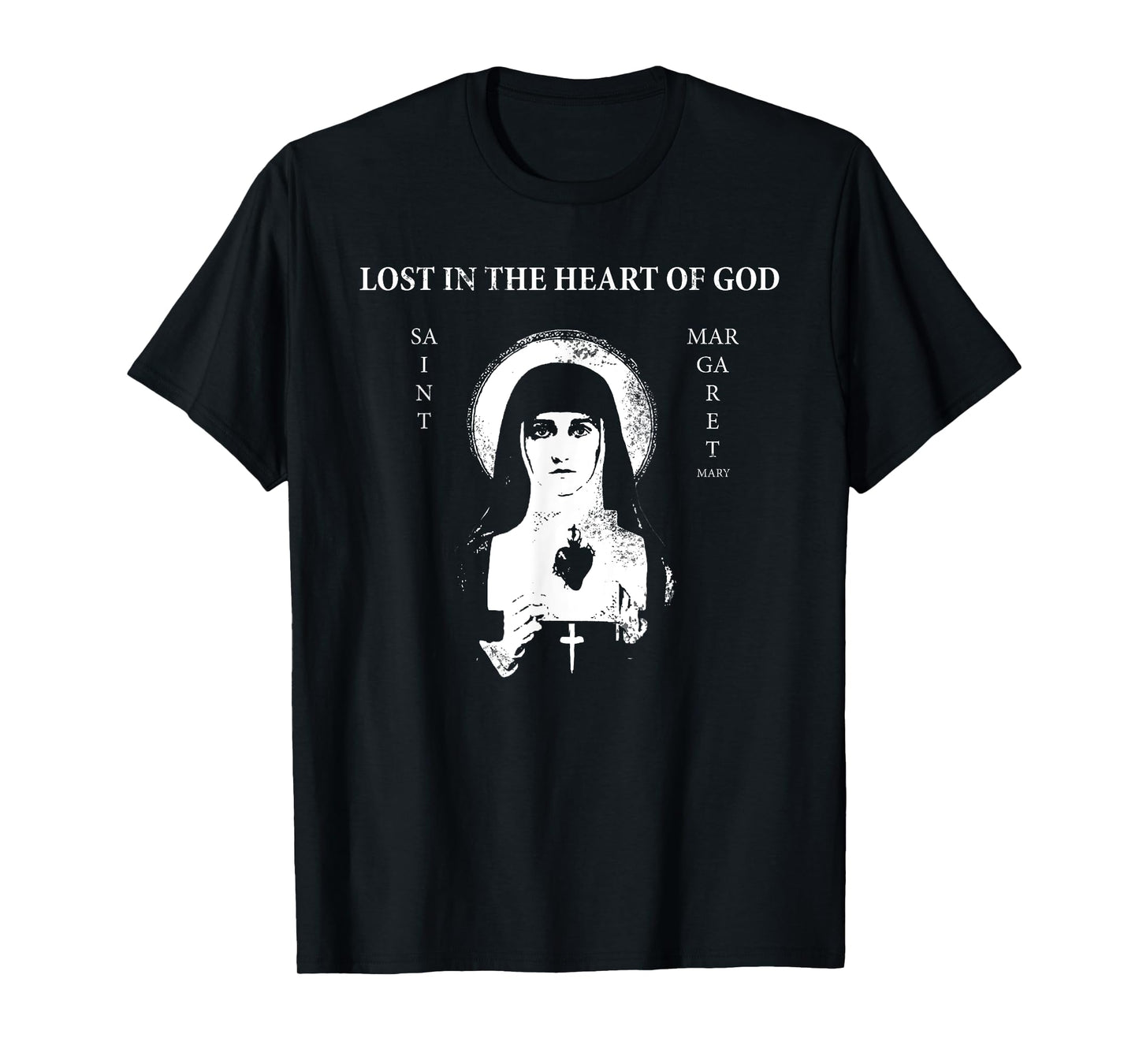 St. Margaret Mary Alacoque "Lost in the Heart of God" T-Shirt