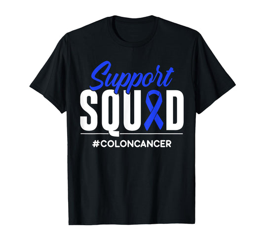 Support Squad Colon Cancer Awareness Gift T-Shirt