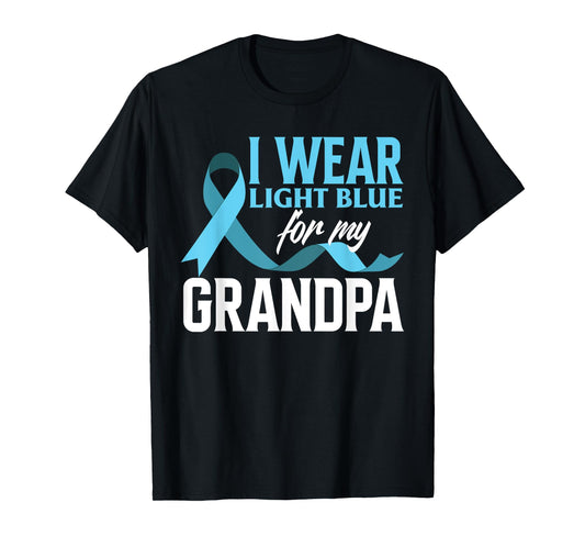 I Wear Light Blue For My Grandpa Prostate Cancer Awareness T-Shirt