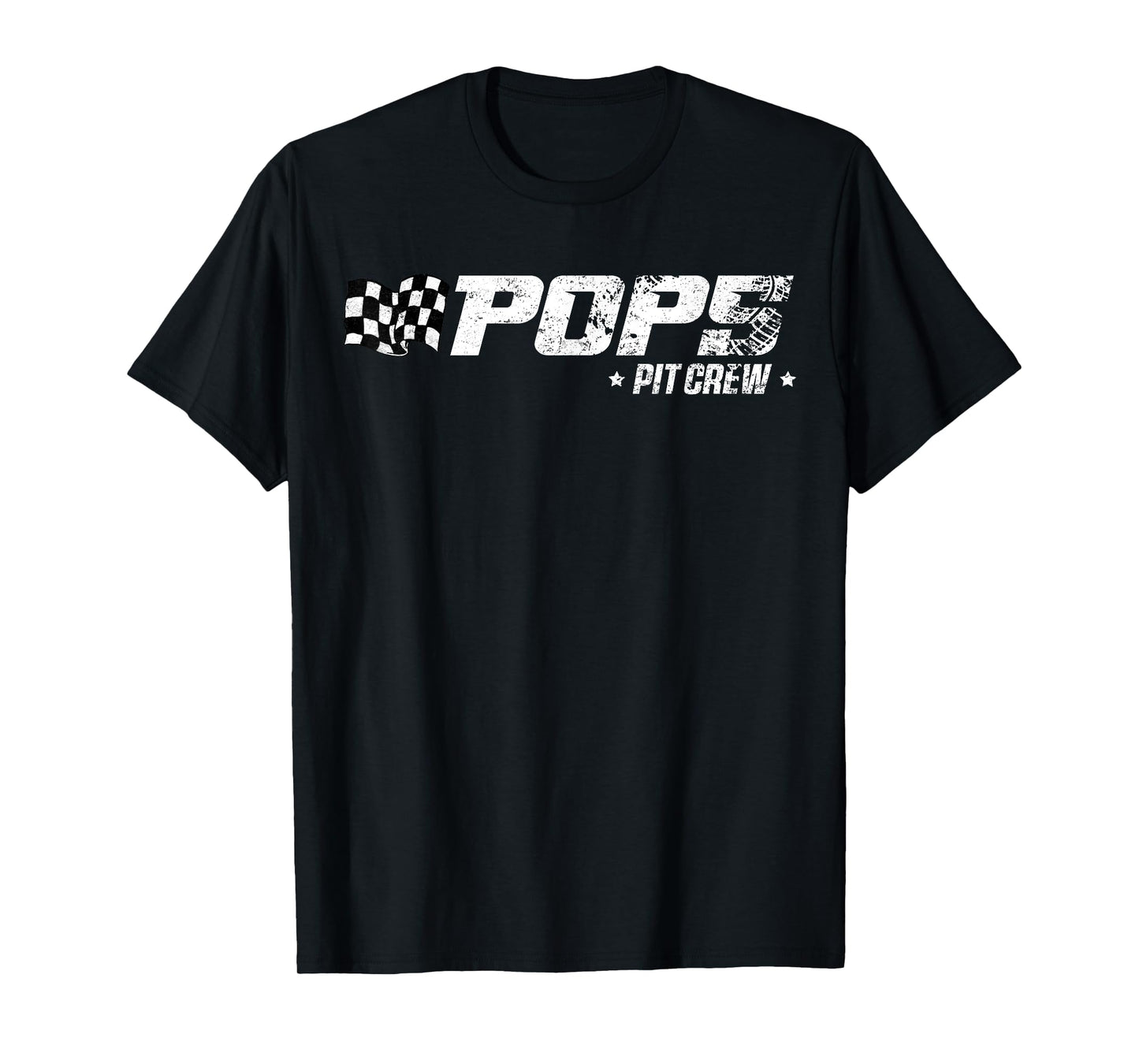 Pops Pit Crew Race Car Birthday Family Racing T-Shirt