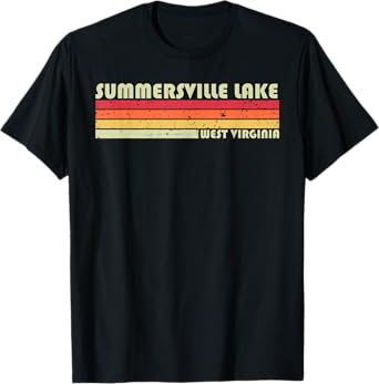 SUMMERSVILLE LAKE WEST VIRGINIA Funny Fishing Summer Gift T-Shirt