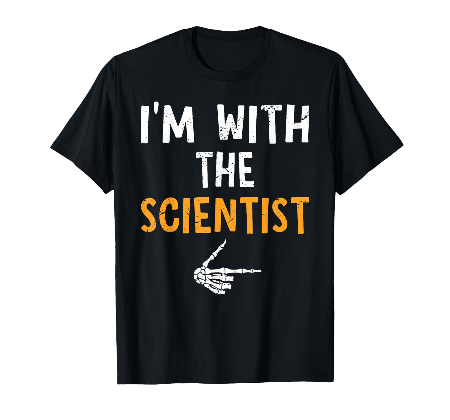 I'm with The Scientist Costume Halloween Matching Couple T-Shirt