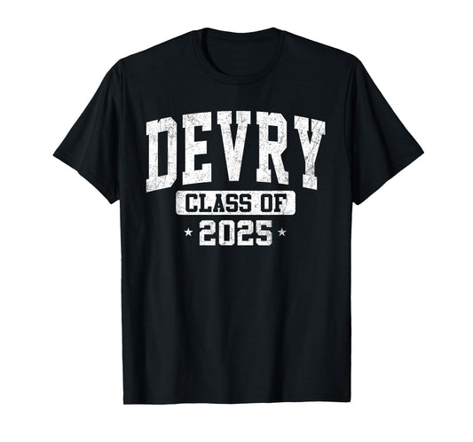 Devry Vintage Arch University Class of 2025 Graduate Arch T-Shirt