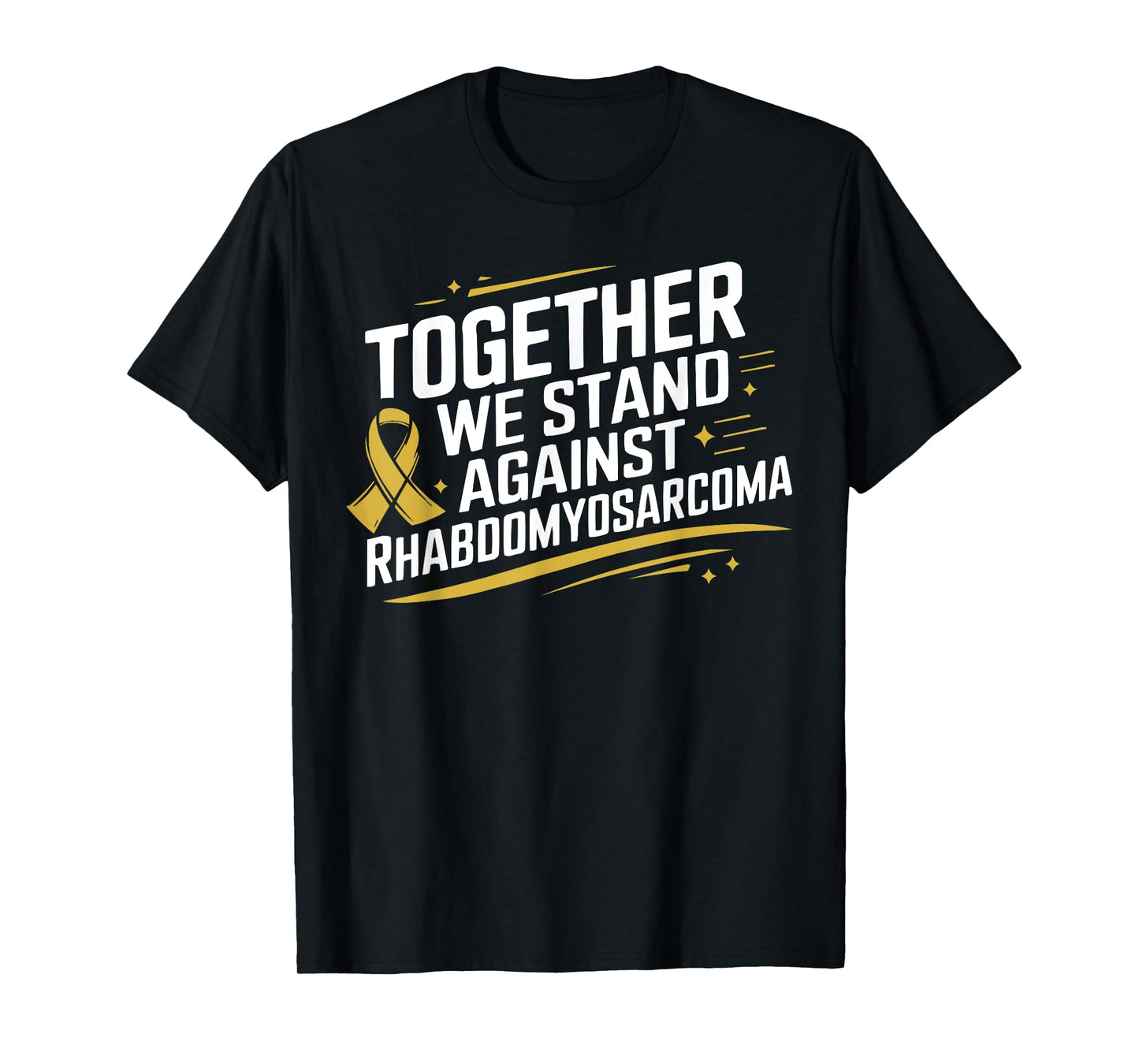 Rhabdomyosarcoma Awareness Yellow Ribbon Fight Cancer T-Shirt