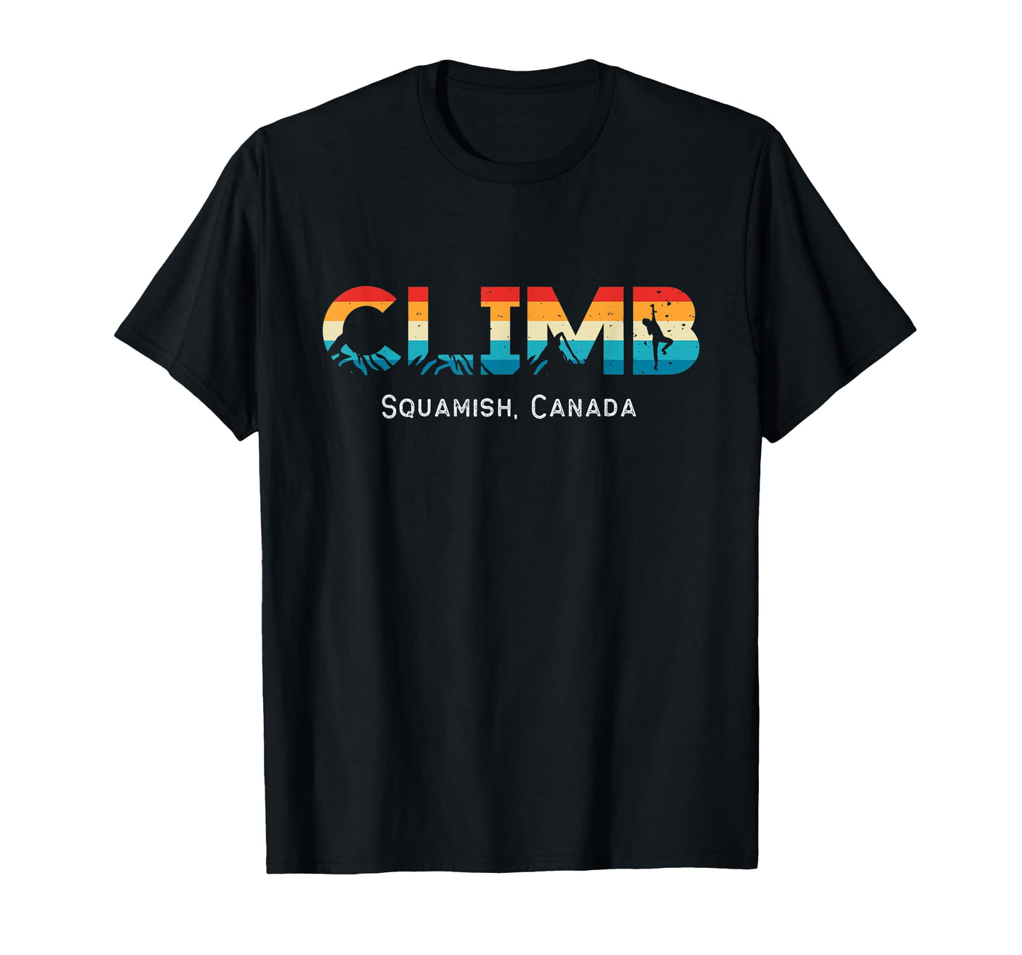 Vintage Climb Squamish, Canada Rock Climbing Bouldering T-Shirt