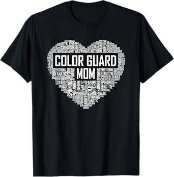 Cute Color Guard Mom Gift Colorguard Marching Band T-Shirt