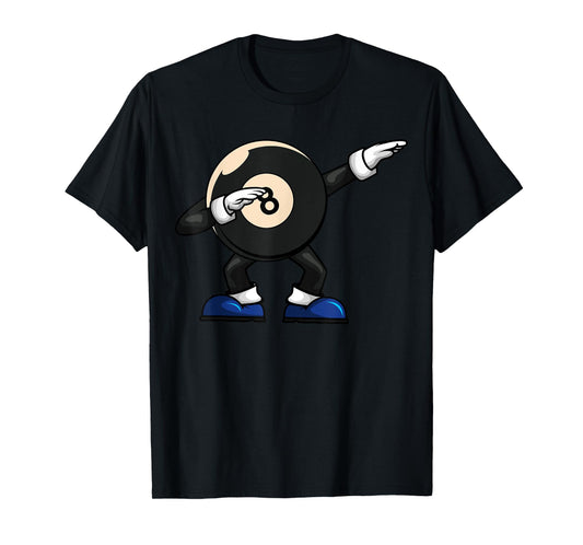 Dabbing Billiard Ball Pool Player Snooker T-Shirt
