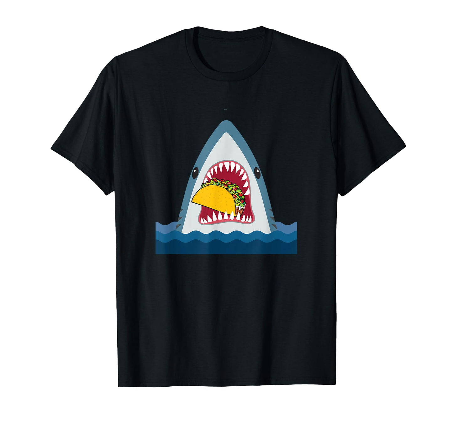 Shark Food Taco Food Design T-Shirt