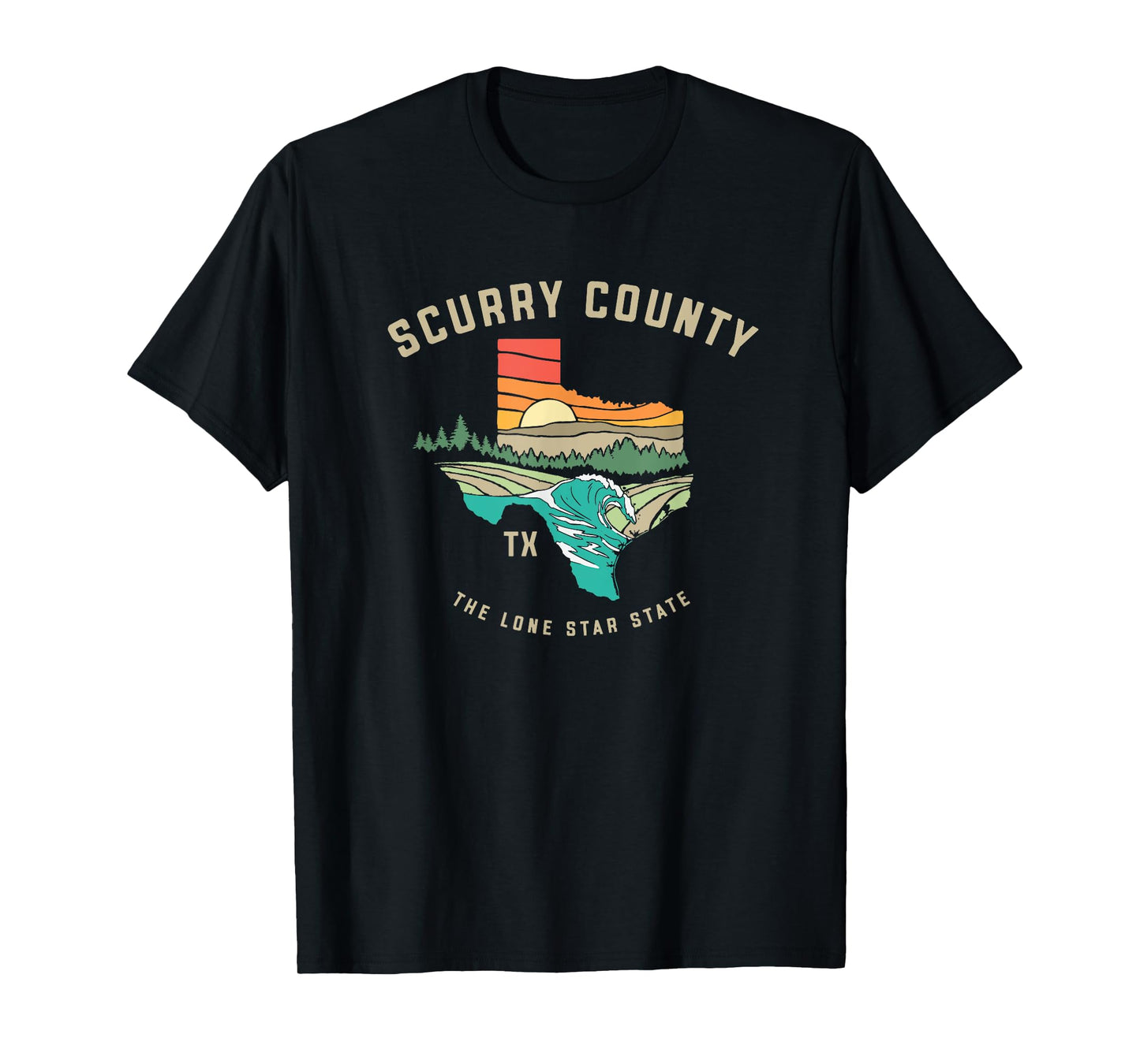 Scurry County Texas Outdoors Vintage Nature Design T-Shirt