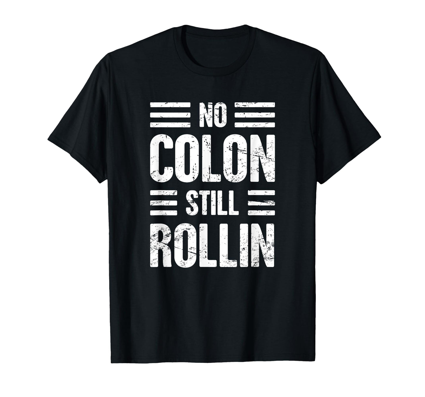 Colon Get Well Soon Gifts For Colectomy Patients Unisex-Adults Black Cotton Polyester Short Sleeve T-Shirt Small Classic Fit Modern Funny Colon Surgery Graphic Design