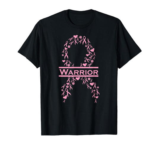 Breast Cancer Awareness Pink Ribbon Warrior T-Shirt