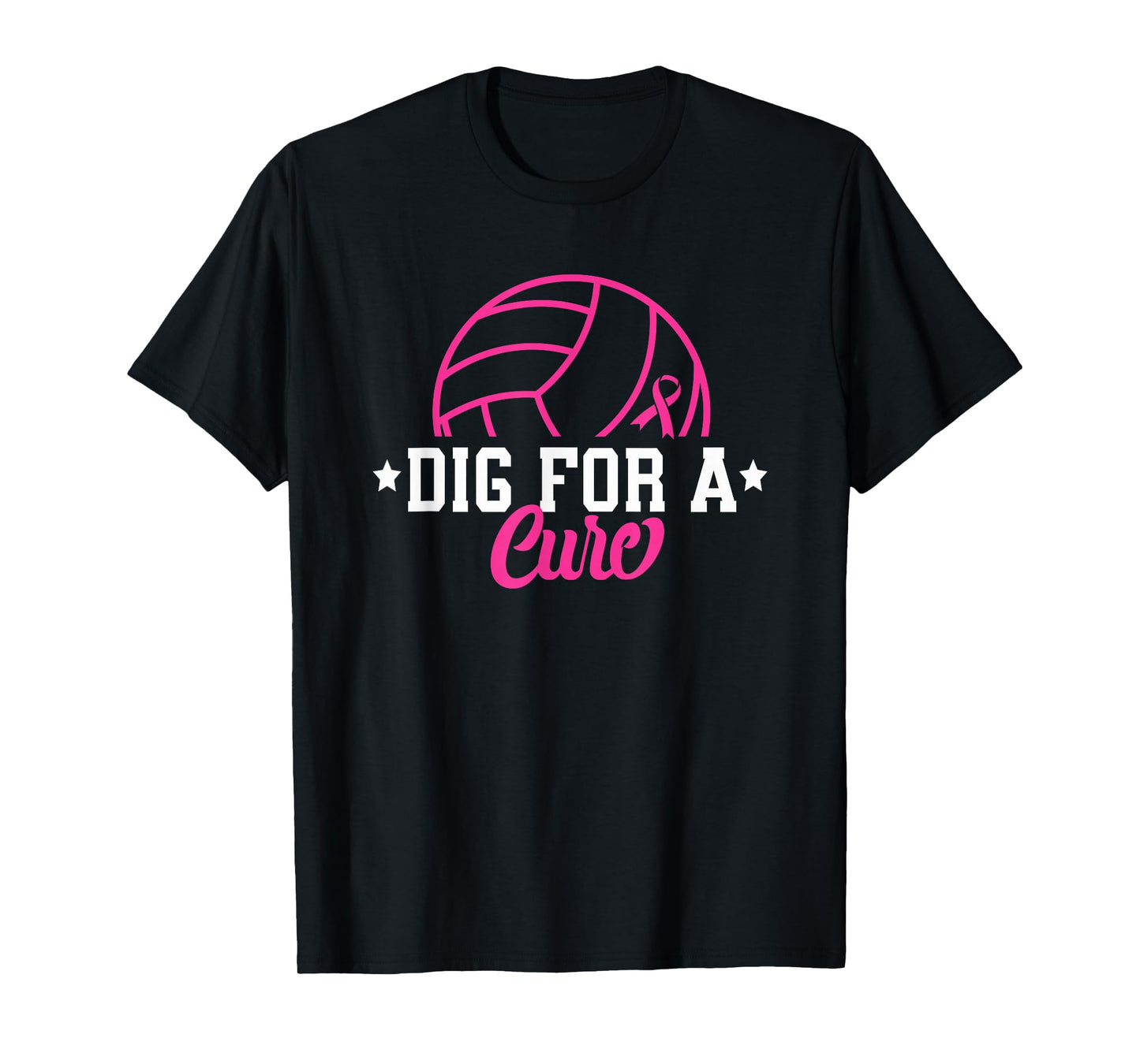 Dig For A Cure Breast Cancer Awareness Volleyball Pink Women T-Shirt