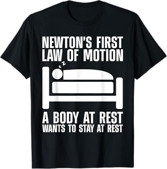 Cool Newton Law Art For Men Women Newton Law Physics Lover T-Shirt