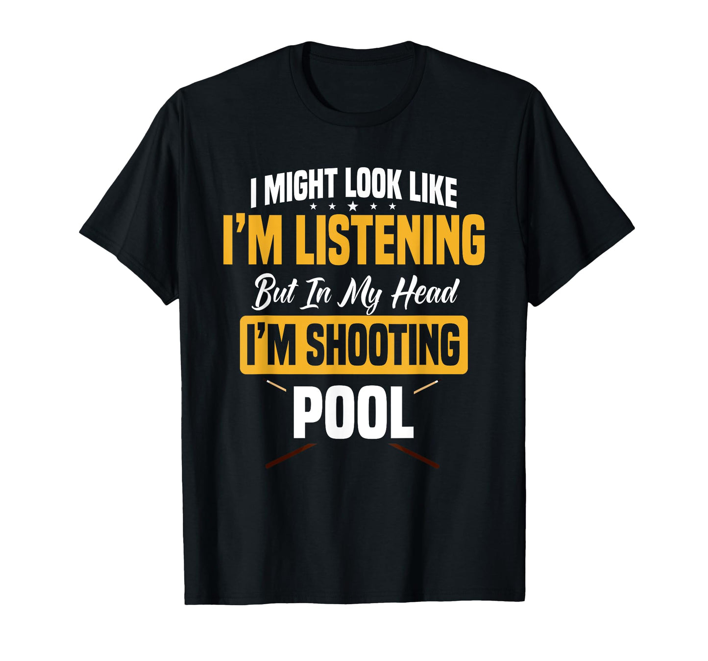 Billiards Player Pool Table Snooker Pyramid Billiard Stick T-Shirt