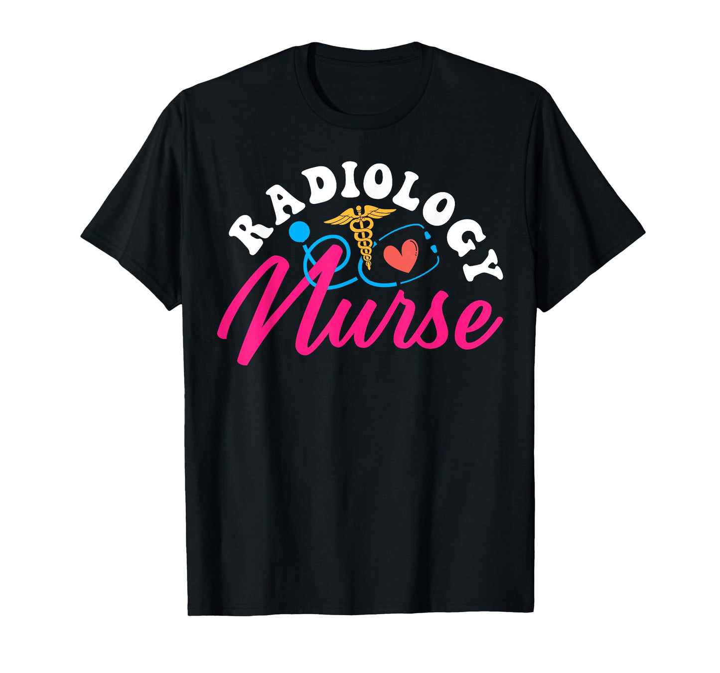 Radiology Nurse Heart Stethoscope T-Shirt