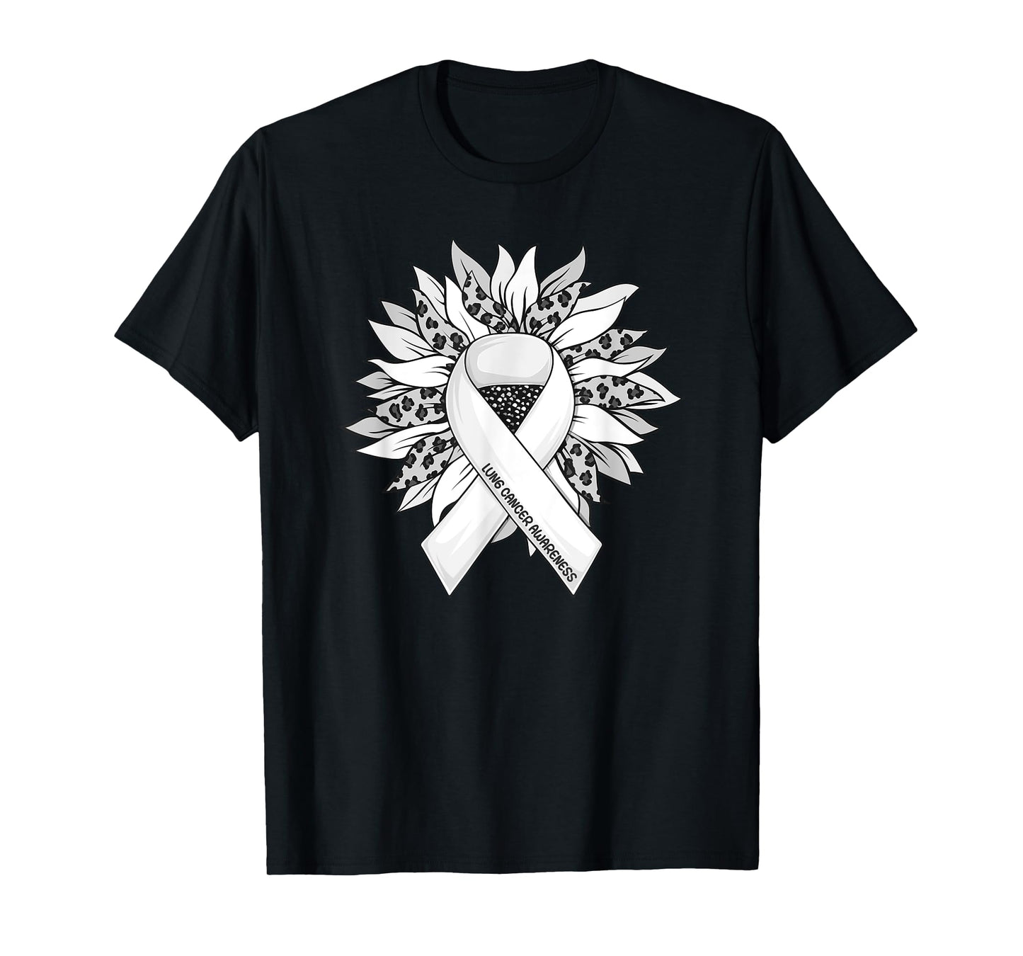 Lung Cancer Shirts Sunflower Lung Cancer Awareness T-Shirt