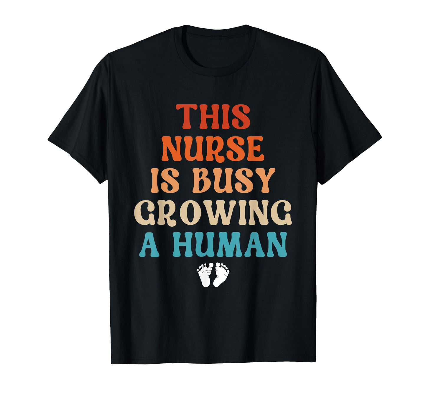 Pregnancy Nurse Announcement Idea Cute Pregnant Nurse T-Shirt