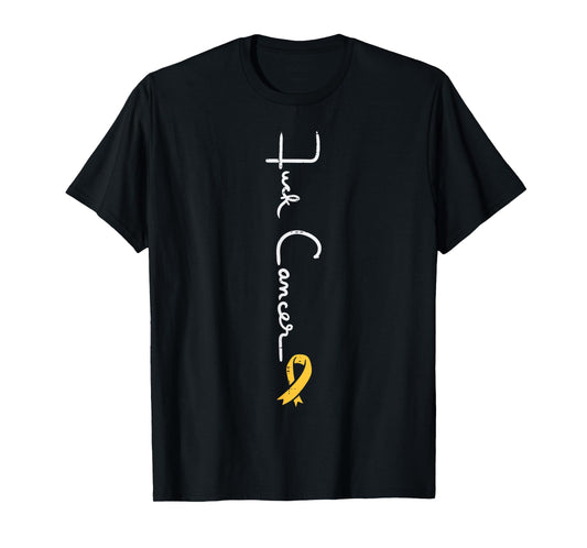 Fk Childhood Cancer Ribbon Awareness Support Men Women T-Shirt