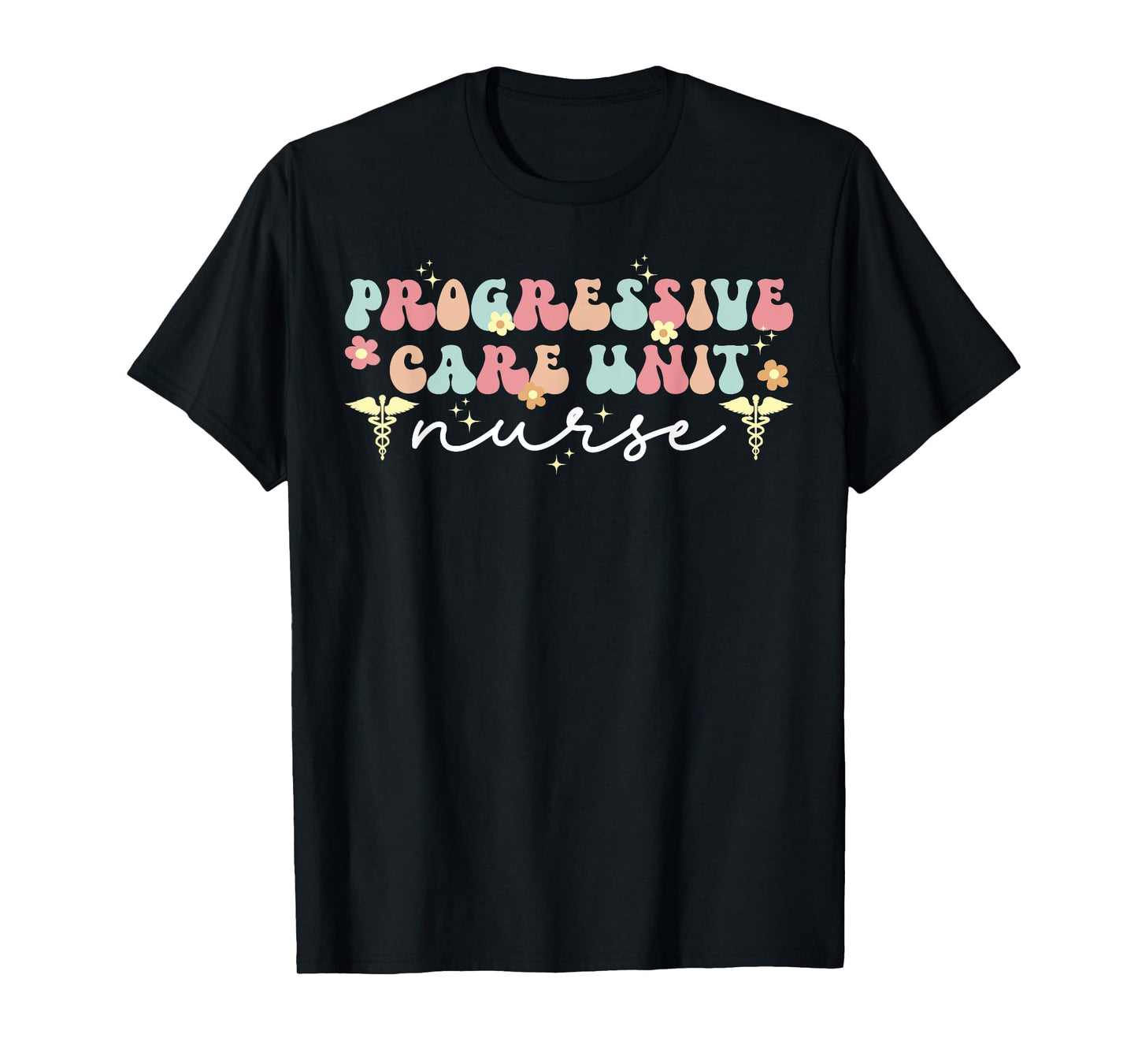 Progressive Care Unit Nurse Groovy PCU Nurse PCU Nursing T-Shirt