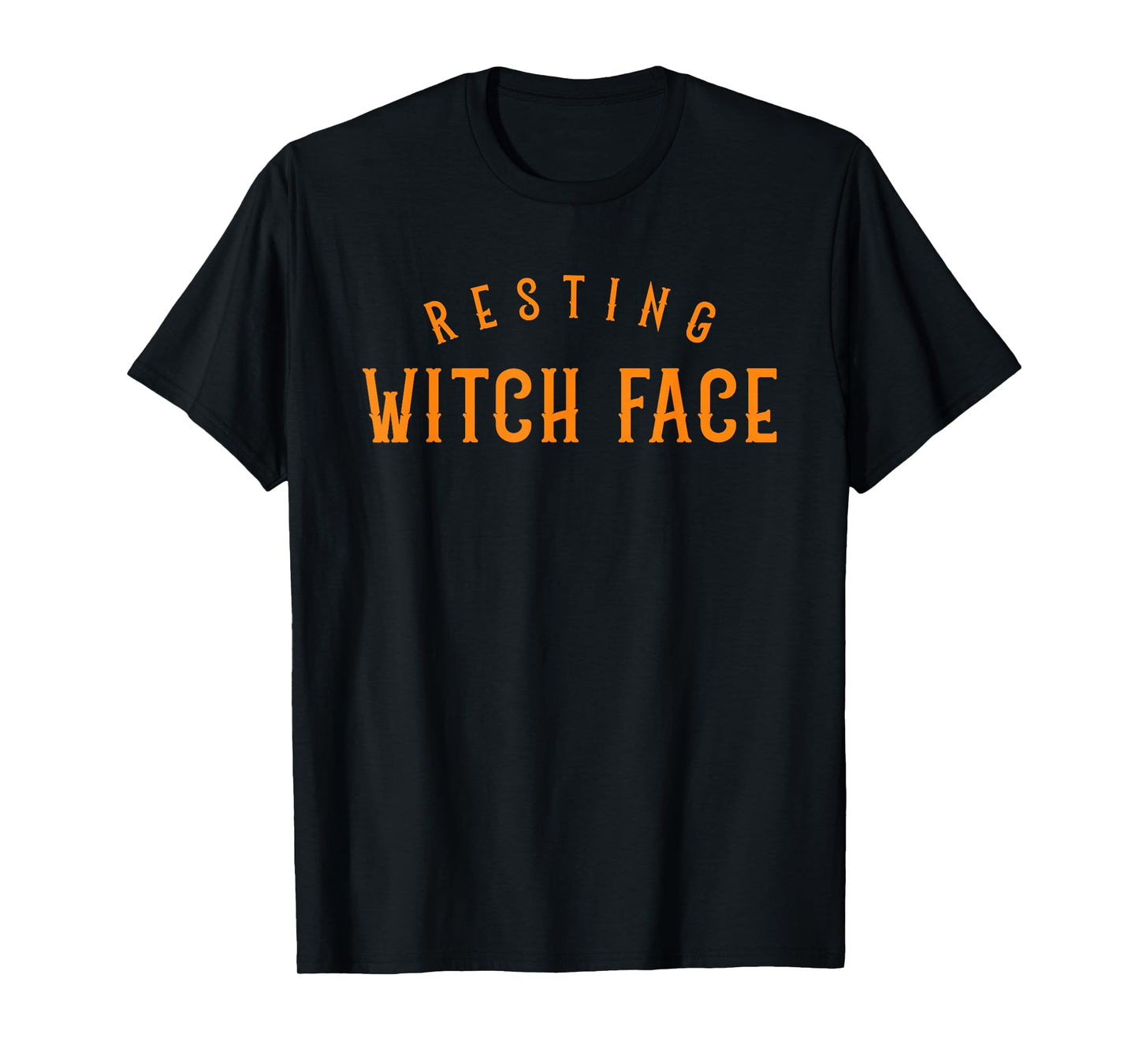 Resting Witch Face Halloween Funny Spooky Season Women Girls T-Shirt