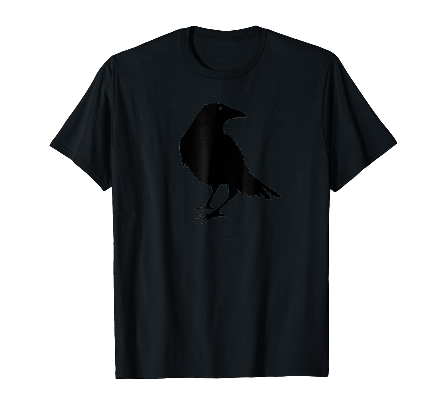 Beautiful Black Crow Raven Bird Silhouette T-Shirt