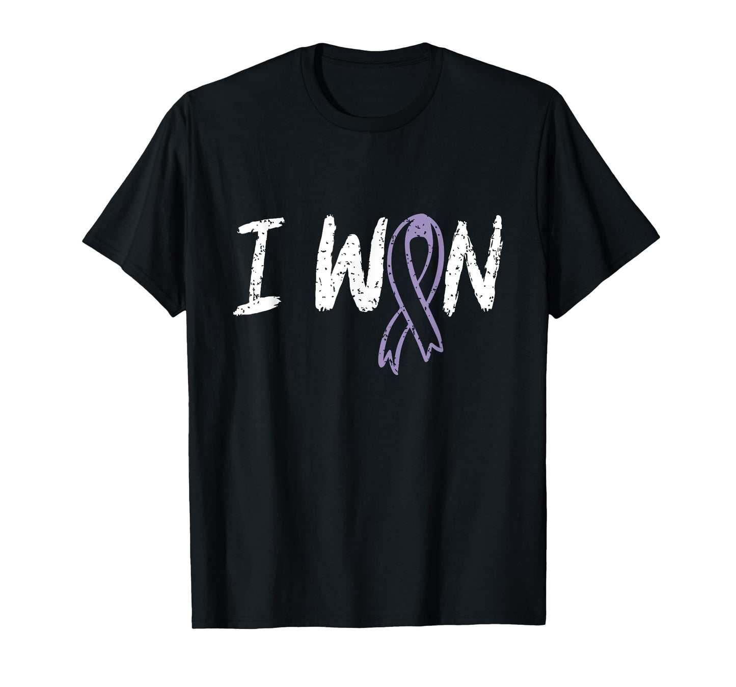 Cancer Warriors Tees co Testicular Cancer Survivor I Won T-Shirt - Men's Black Classic Fit Short Sleeve Crew Neck T-Shirt - Small
