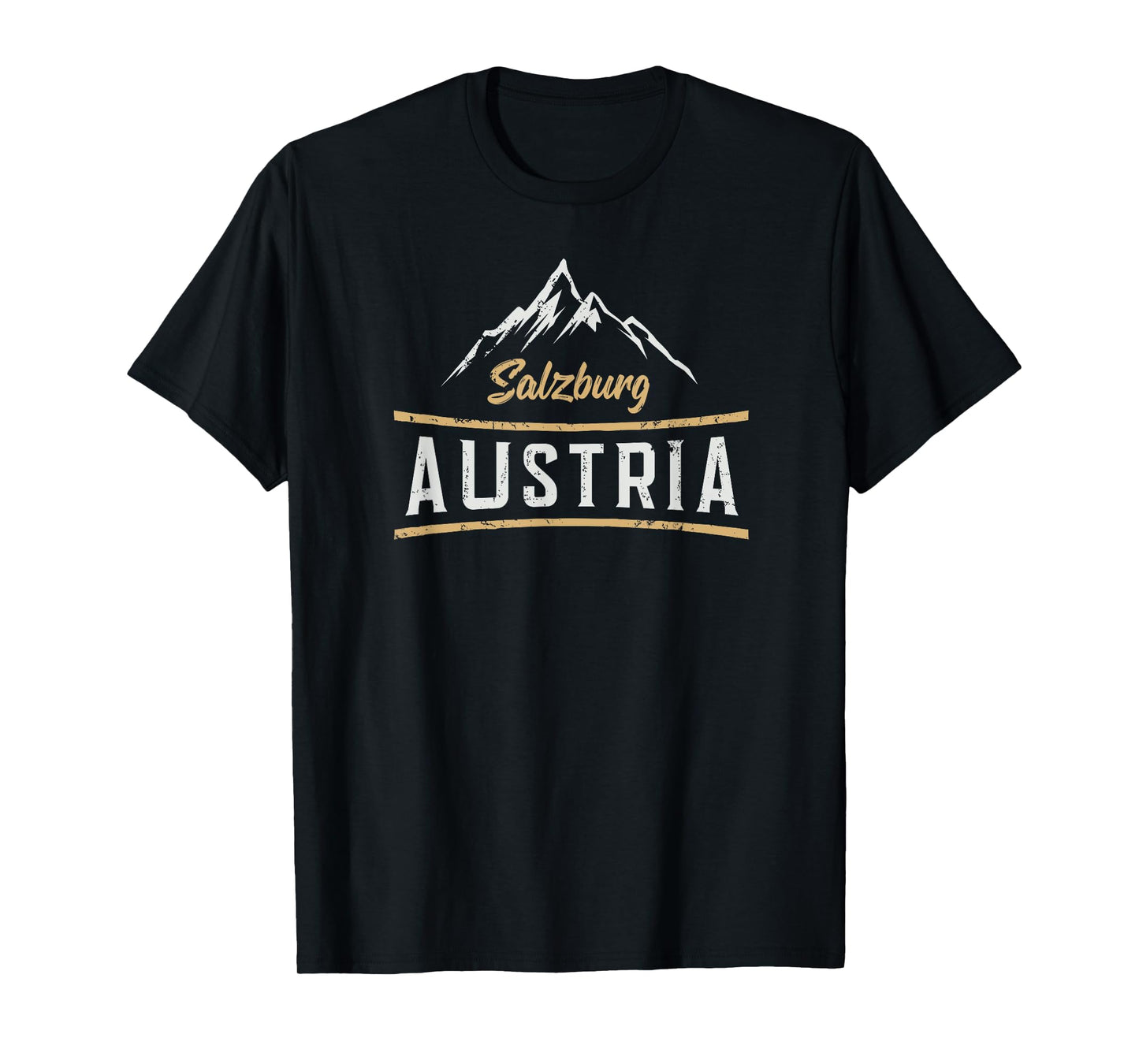 Retro Salzburg Austria Gift - Distressed Vacation T-Shirt