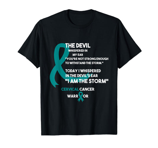 Cancer Fight Supporter Cervical Cancer Awareness T-Shirt