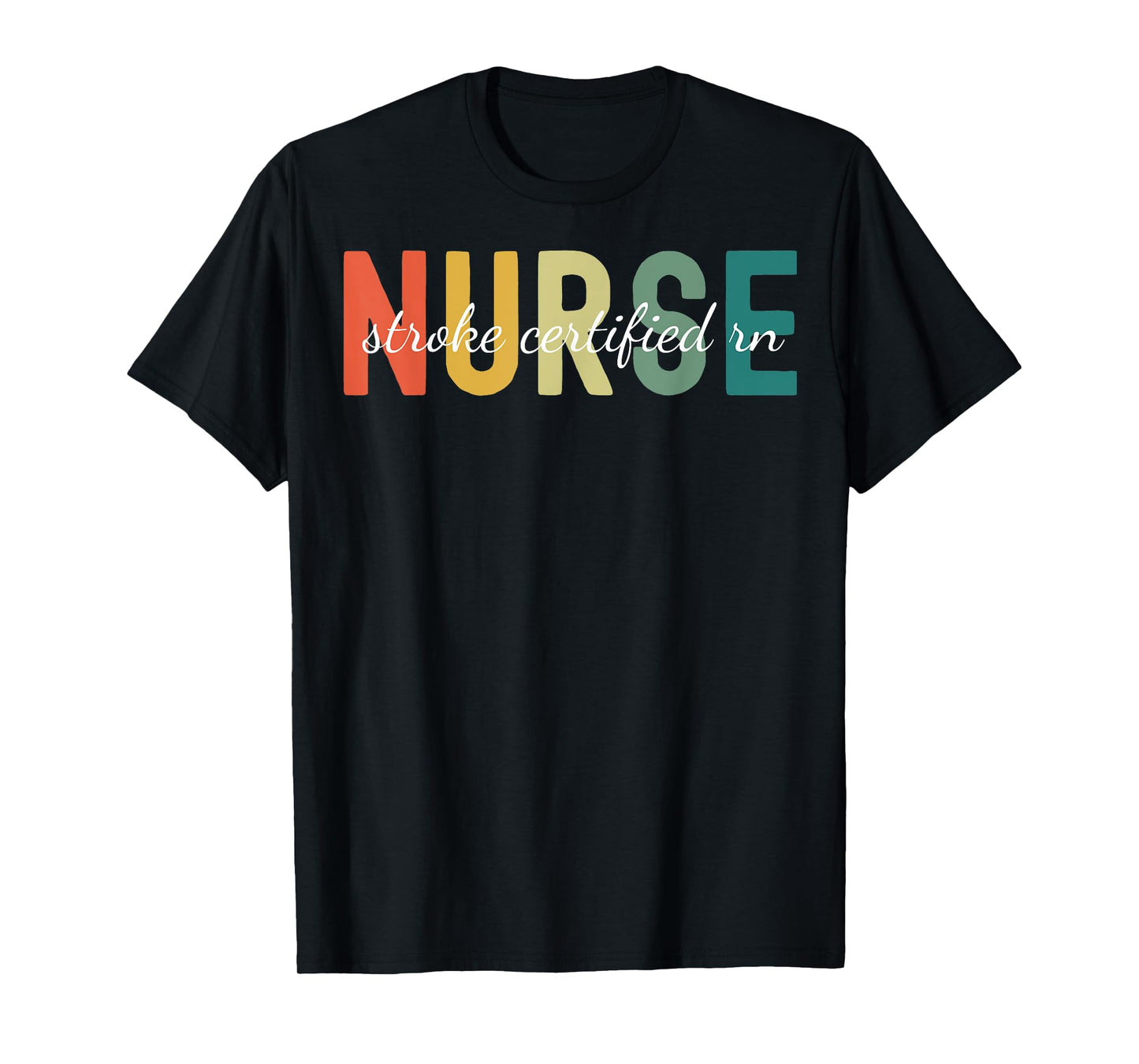 Retro Medical Stroke Certified Registered SCRN Nurse Women T-Shirt
