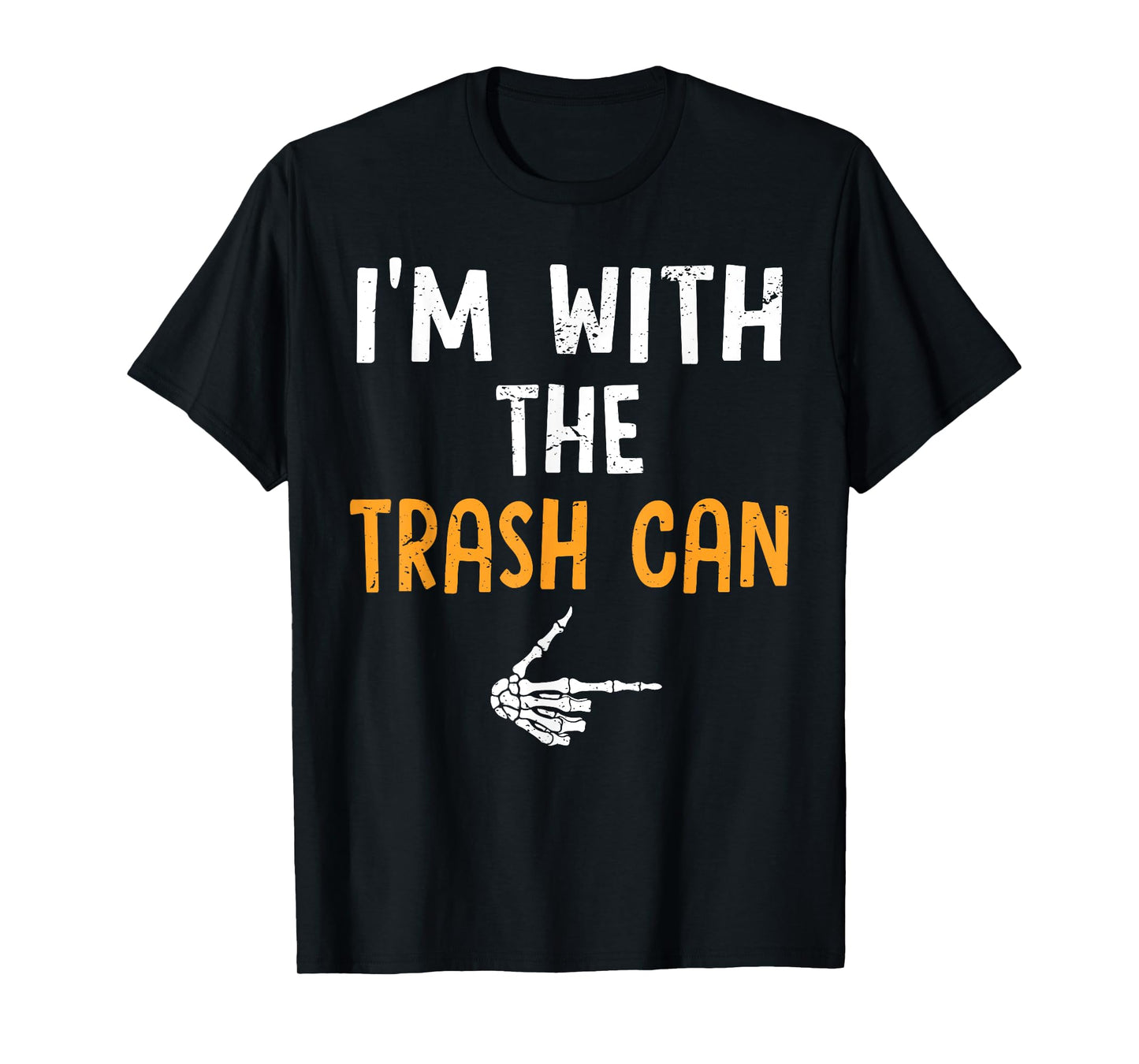 I'm with The Trash Can Costume Halloween Matching Couple T-Shirt