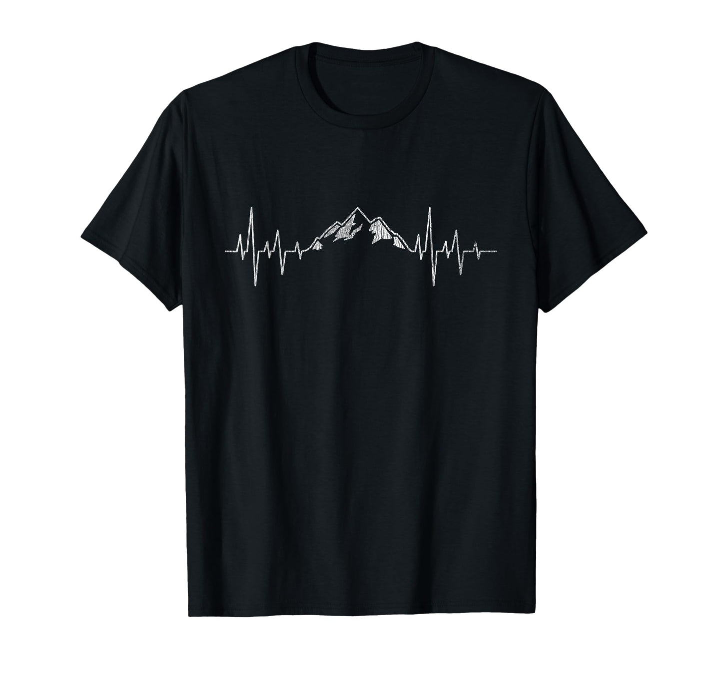 Hiking Mountains Heartbeat Hiker Adventures T-Shirt