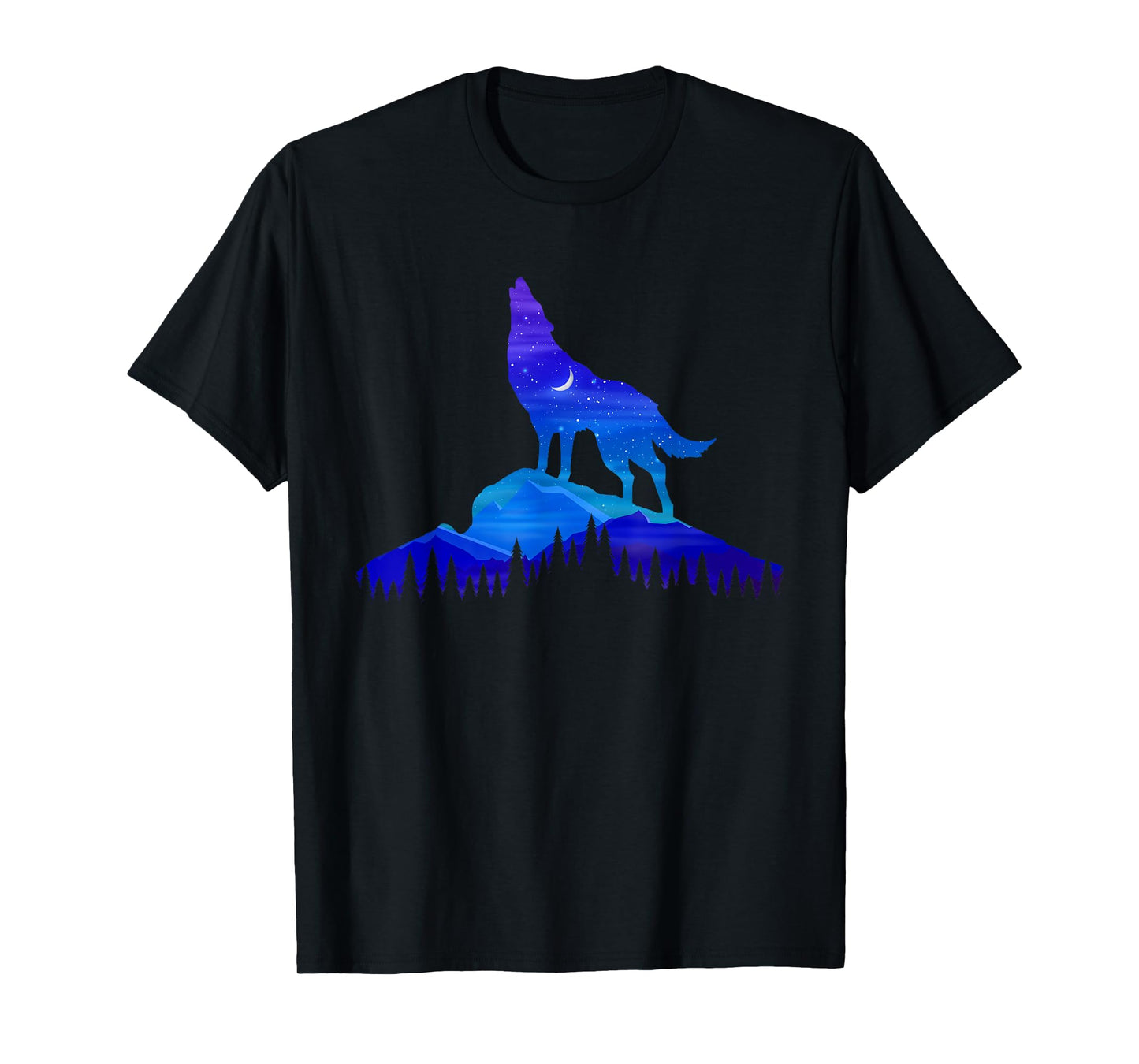 Starry Wolf - Wildlife Nature Animal Lover T-Shirt