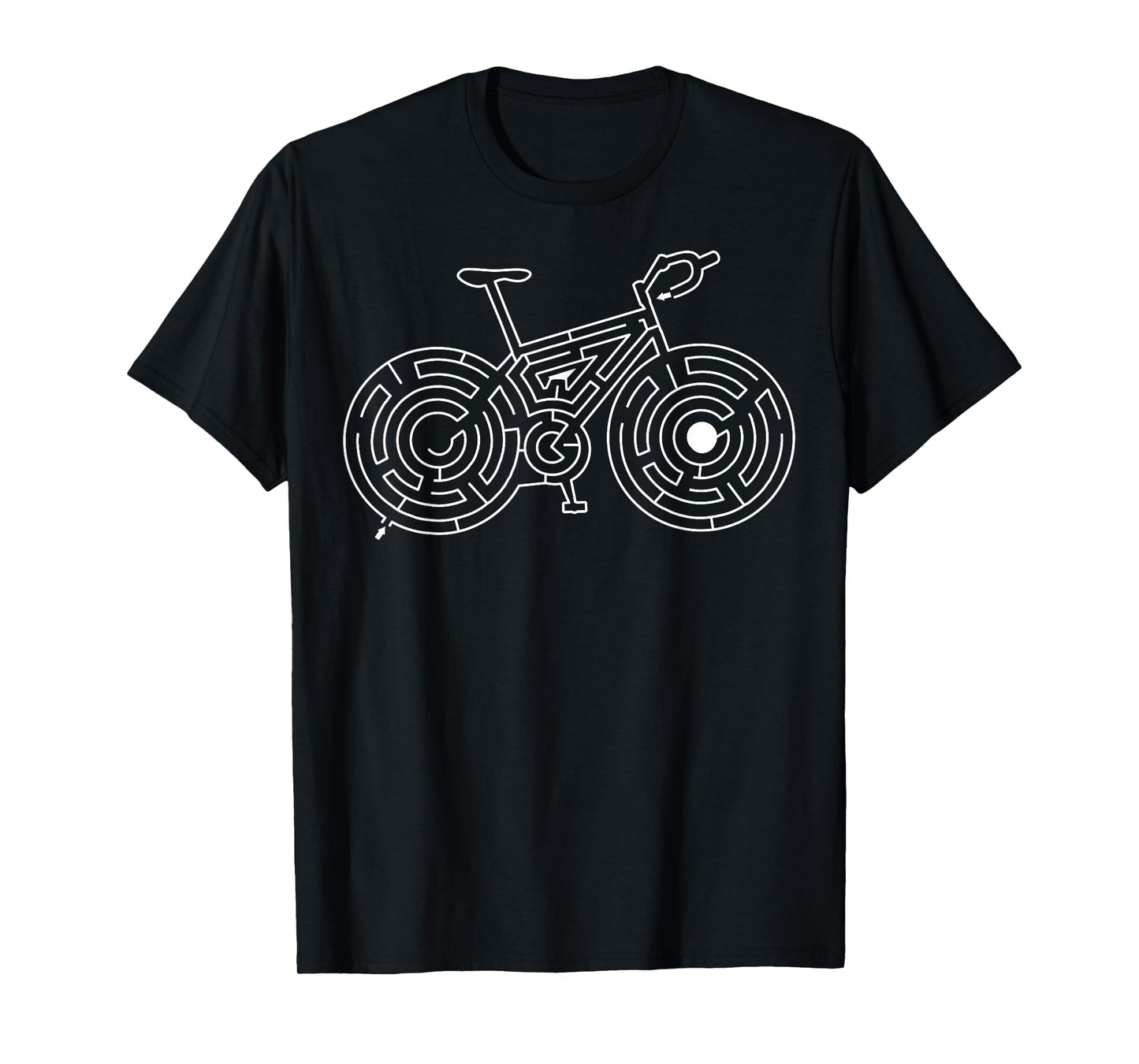 Race Bike Maze Shirt | Cute Puzzle Cycle Race T-shirt Gift T-Shirt