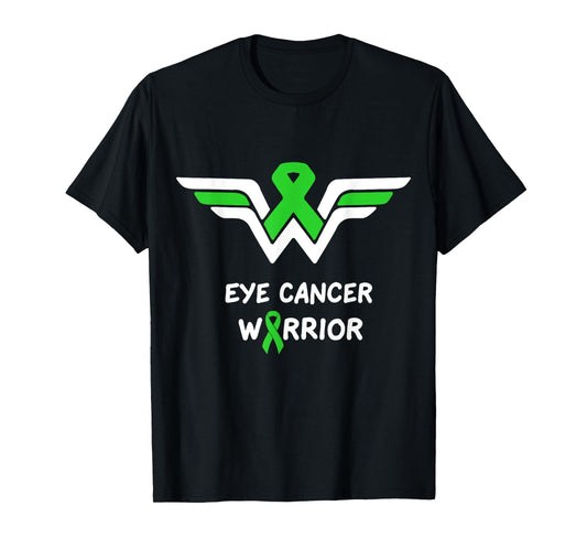 Eye Cancer Awareness Warrior Support Green Ribbon Gifts T-Shirt