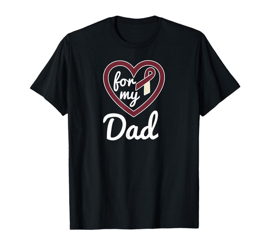 Head and Neck Cancer TShirt Dad Ribbon Awareness Products T-Shirt